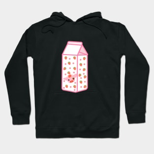 Strawberry milk box Hoodie